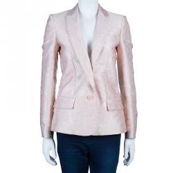 مملوكة مسبقًا Stella McCartney Pink Brocade Blazer S