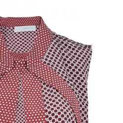 Pre Owned جاكيت ستيلا مكارتني منقط بدون أكمام أحمر S