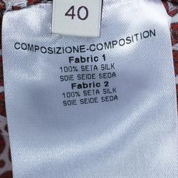 Pre Owned جاكيت ستيلا مكارتني منقط بدون أكمام أحمر S