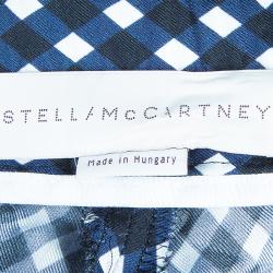 Pre Owned Stella McCartney Printed Wide Leg Silk Trousers M