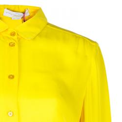 Pre Owned Stella McCartney Canary Yellow Button Down Blouse M