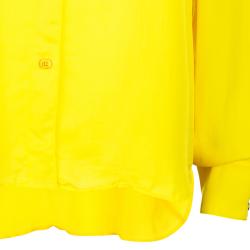Pre Owned Stella McCartney Canary Yellow Button Down Blouse M