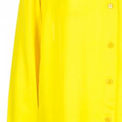 Pre Owned Stella McCartney Canary Yellow Button Down Blouse M