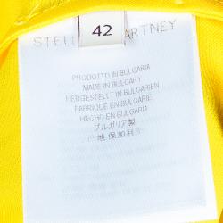 Pre Owned Stella McCartney Canary Yellow Button Down Blouse M