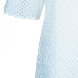 Pre Owned Stella McCartney White Cut Out Embroidered Top M