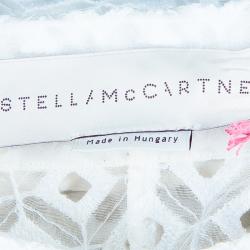 Pre Owned Stella McCartney White Cut Out Embroidered Top M