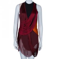Pre Owned Stella McCartney Ombre Fringed Dress M