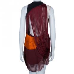 Pre Owned Stella McCartney Ombre Fringed Dress M