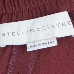 Pre Owned Stella McCartney Burgundy Jogger Trousers S