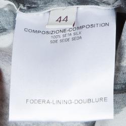 Pre Owned Stella McCartney Grey Leopard Print Top M