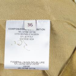 مملوكة مسبقًا Stella McCartney Gold Print Blazer XS