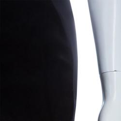 Pre Owned Stella McCartney Black Velvet Paneled Pencil Skirt S