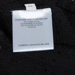 Stella McCartney Black Sequin Embellished Knit Racer Back Jumpsuit S