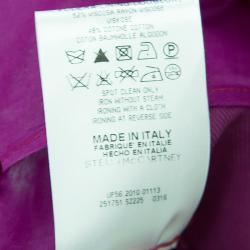 Pre Owned تنورة ميني ستيلا مكارتني أورغانزا وردي بترتر مزخرف S