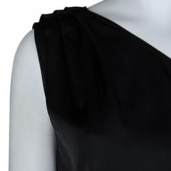 Pre Owned Stella McCartney Black One Shoulder Dress M