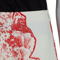 Pre Owned تنورة ستيلا مكارتني حرف A حرير كريمي مورد M