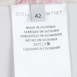 Pre Owned تنورة ستيلا مكارتني حرف A حرير كريمي مورد M
