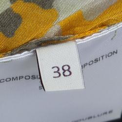 Pre Owned فستان ستيلا مكارتني حرير متعدد الألوان مورد برباط خصر S