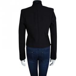 Pre Owned بليزر ستيلا مكارتني ساتان أسود بياقة M