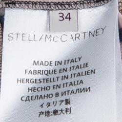 Pre Owned Stella McCartney Pink and Black Plisse Sleeveless Top XS