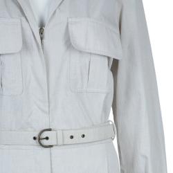 Pre Owned Stella McCartney Light Grey Jumpsuit M