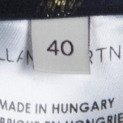 Pre Owned Stella McCartney Black Gold Dot Maxi Dress S