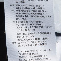 Pre Owned Stella McCartney Black Gold Dot Maxi Dress S