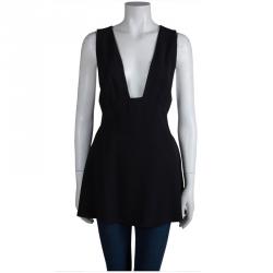 Pre Owned Stella McCartney Cross Back Black Top M