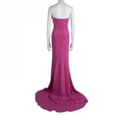 مملوكة مسبقًا Stella McCartney Pink Silk Strapless Reese Gown L