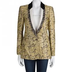 مملوكة مسبقًا جاكيت ستيلا مكارتني كلاريت نقش زواحف S