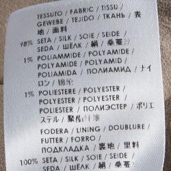 Pre Owned Stella McCartney Navy Blue Metallic Clip Dot Long Sleeve Jumpsuit M