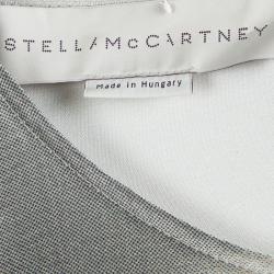 مملوكة مسبقًا Stella McCartney Grey Printed Silk Long Sleeve Top L