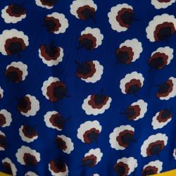 Pre Owned فستان ستيلا مكارتني بكم قصير حرير بنقوش براعم متعدد الألوان M