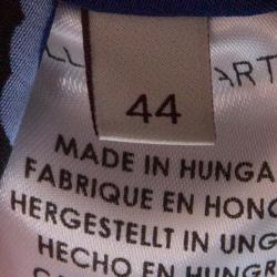 Pre Owned فستان ستيلا مكارتني بكم قصير حرير بنقوش براعم متعدد الألوان M