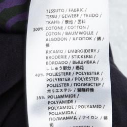 Pre Owned Stella McCartney Navy Blue Tiger Print T-Shirt S