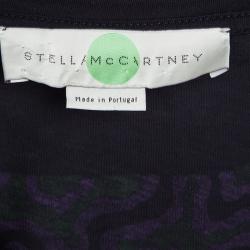 Pre Owned Stella McCartney Navy Blue Tiger Print T-Shirt S