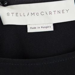 Pre Owned Stella McCartney Black Ruffle Bottom Long Sleeve Top S