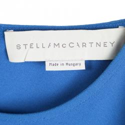 مملوكة مسبقًا فستان ستيلا مكارتني أزرق بأكمام قصيرة واسع XS