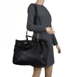 مملوكة مسبقًا Stella McCartney Black Leather Shopper Tote