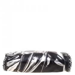 Stella McCartney Black/White Satin Small Falabella Tote