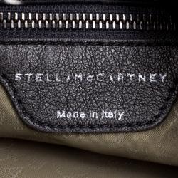 Stella McCartney Black/White Satin Small Falabella Tote