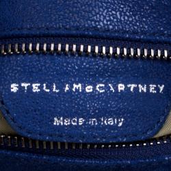 مملوكة مسبقًا Stella McCartney Blue Faux Leather Falabella Foldover Clutch