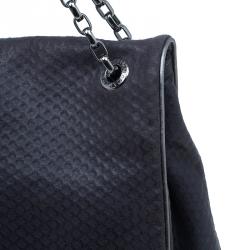 Pre Owned Stella McCartney Gray Leather Graphite Vegan Chain Shoulder Bag