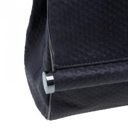 Pre Owned Stella McCartney Gray Leather Graphite Vegan Chain Shoulder Bag