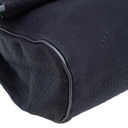 Pre Owned Stella McCartney Gray Leather Graphite Vegan Chain Shoulder Bag
