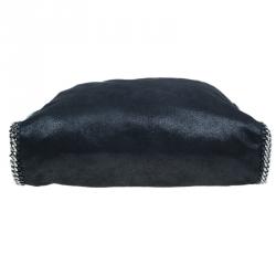 مملوكة مسبقًا حقيبة ستيلا مكارتني فالابيلا جلد سويدي أسود صناعي للكتف