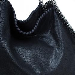 مملوكة مسبقًا حقيبة ستيلا مكارتني فالابيلا جلد سويدي أسود صناعي للكتف