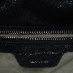 مملوكة مسبقًا حقيبة ستيلا مكارتني فالابيلا جلد سويدي أسود صناعي للكتف