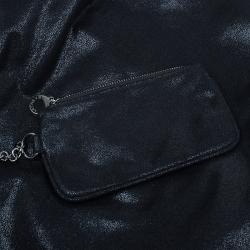 مملوكة مسبقًا حقيبة ستيلا مكارتني فالابيلا جلد سويدي أسود صناعي للكتف