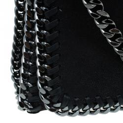 Stella McCartney Black Falabella Shaggy Deer Messenger Bag